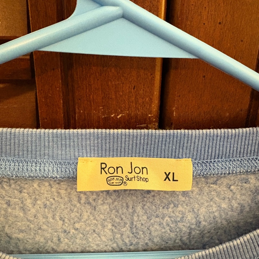 Women Ron Jon Surf Shop Blue Sweatshirt xl nwt - Picture 2 of 5
